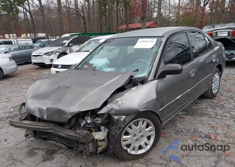 2004 Honda Civic Lx from USA, damaged, VIN 2HGES16534H624192